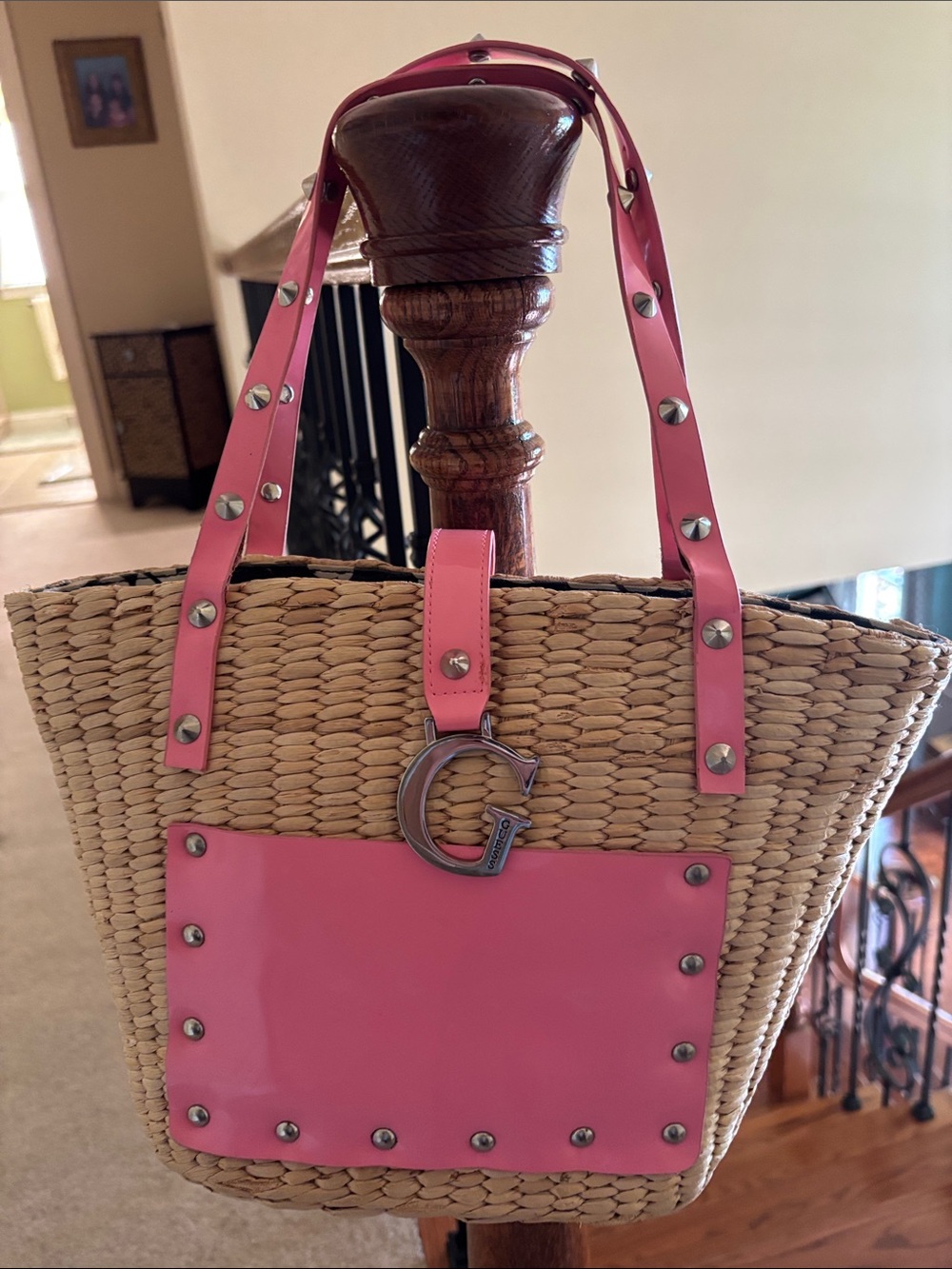 GUESS RATTAN HANDBAG